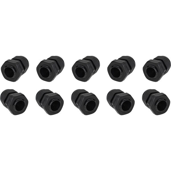 Main product image for Outdoor IP68 Waterproof PG9 Plastic Cable Glands/Connectors for OD Cables 4-8mm Black 10-Pack320-4009